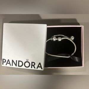 Pandora Silver Bracelet with Charms